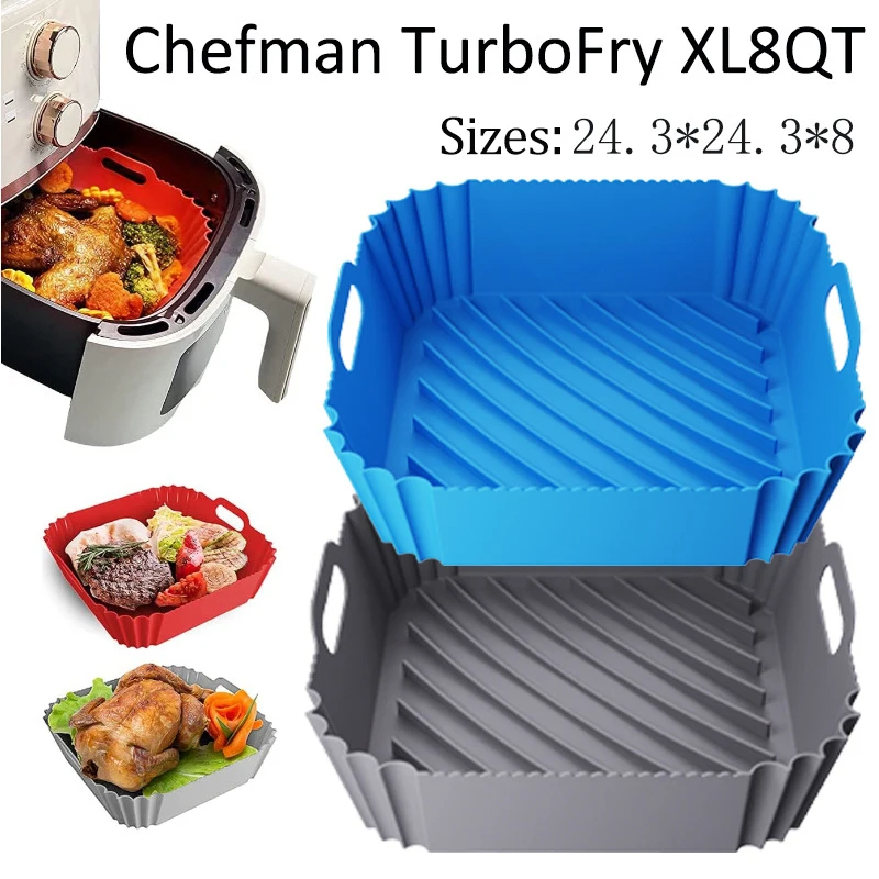 Air Fryer Silicone Pot Liner - Grande friggitrice ad aria Cestino in