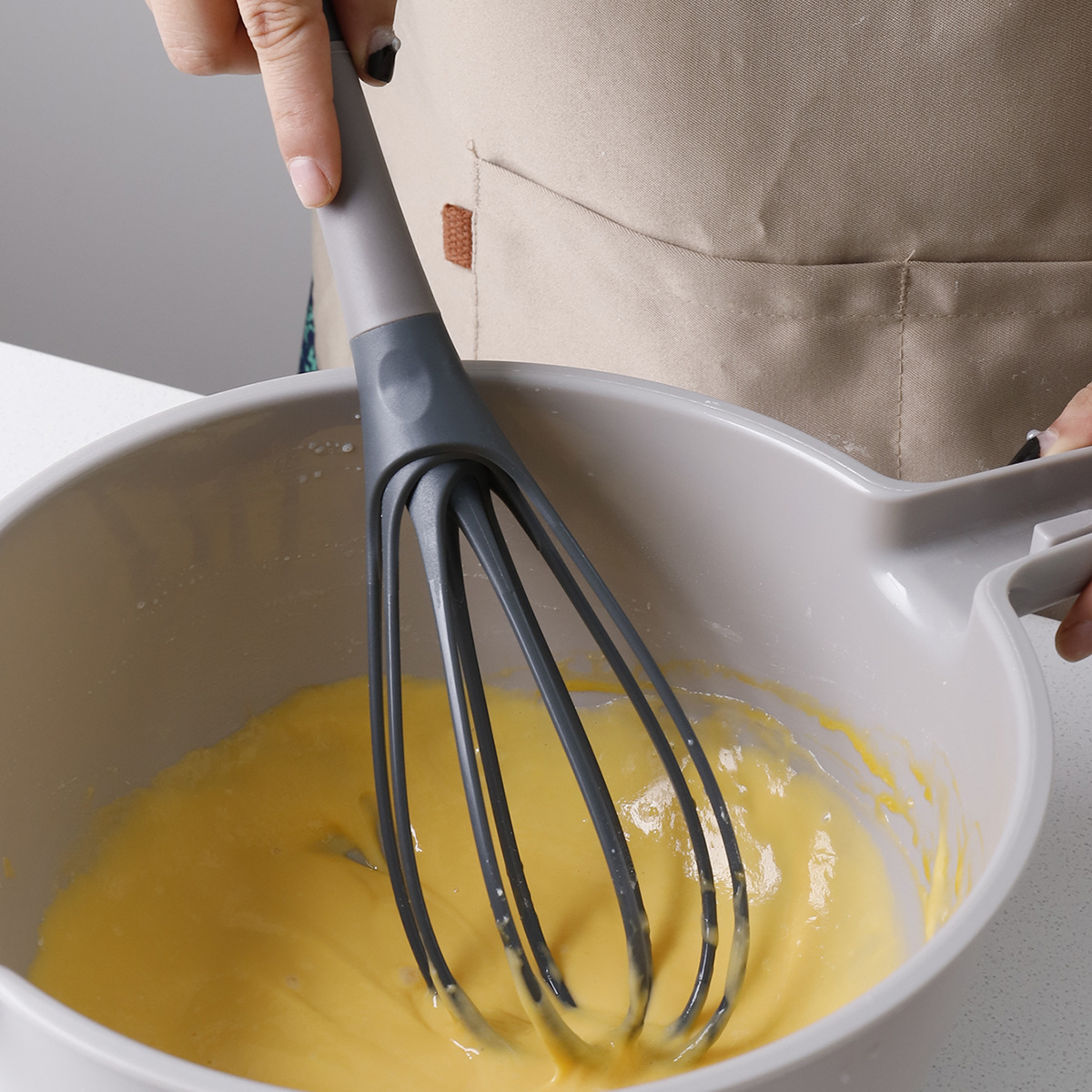 Immersion Hand Blender Set - Frusta per Uova Rotante, Mixer per