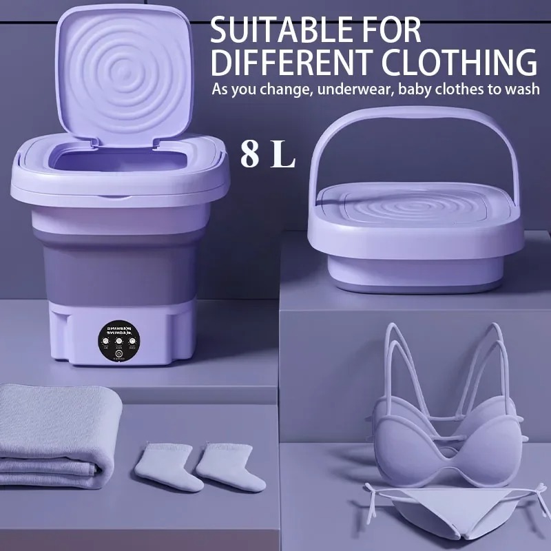 Small Appliances - Mini Lavatrice Portatile Pieghevole 2025 con