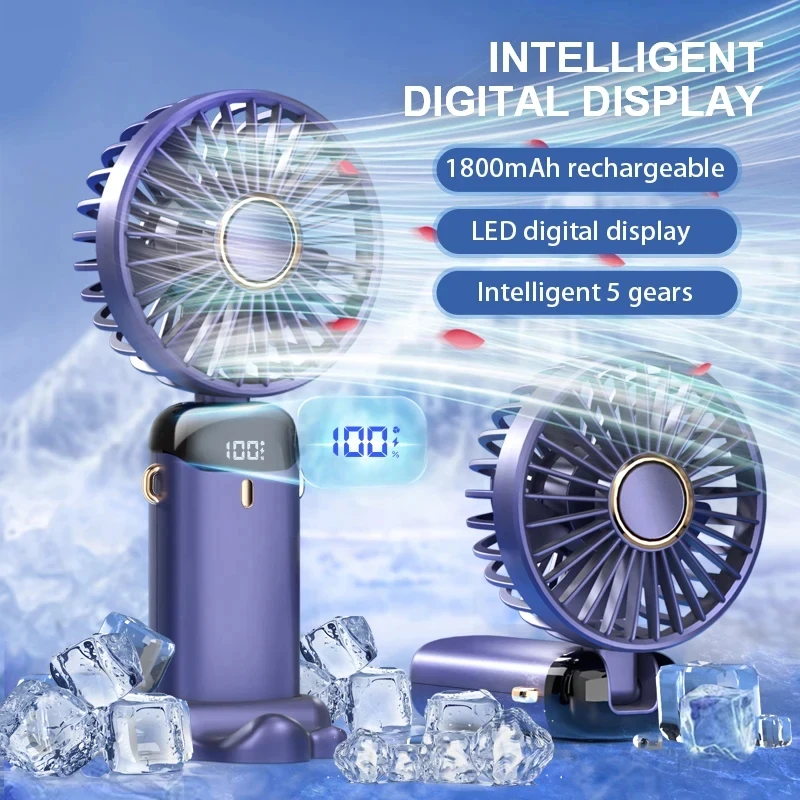 Small Appliances - Mini Ventilatore Portatile Pieghevole da Collo,