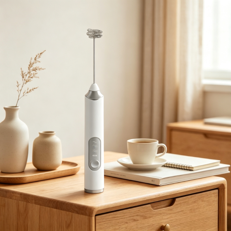 Electric Milk Frother Handheld - Montalatte Elettrico Portatile con 2 Testine