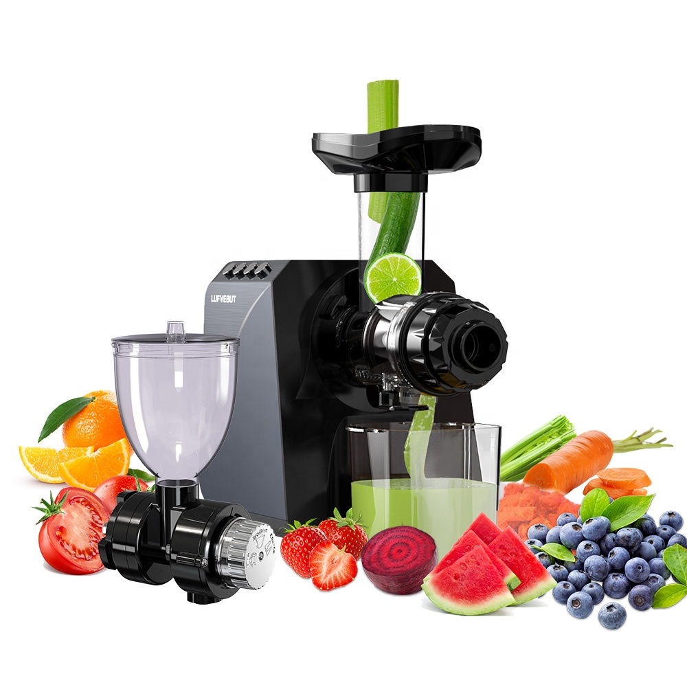 Electric Slow Juicer Cold Press - Estrattore di Succo Elettrico Multifunzionale a