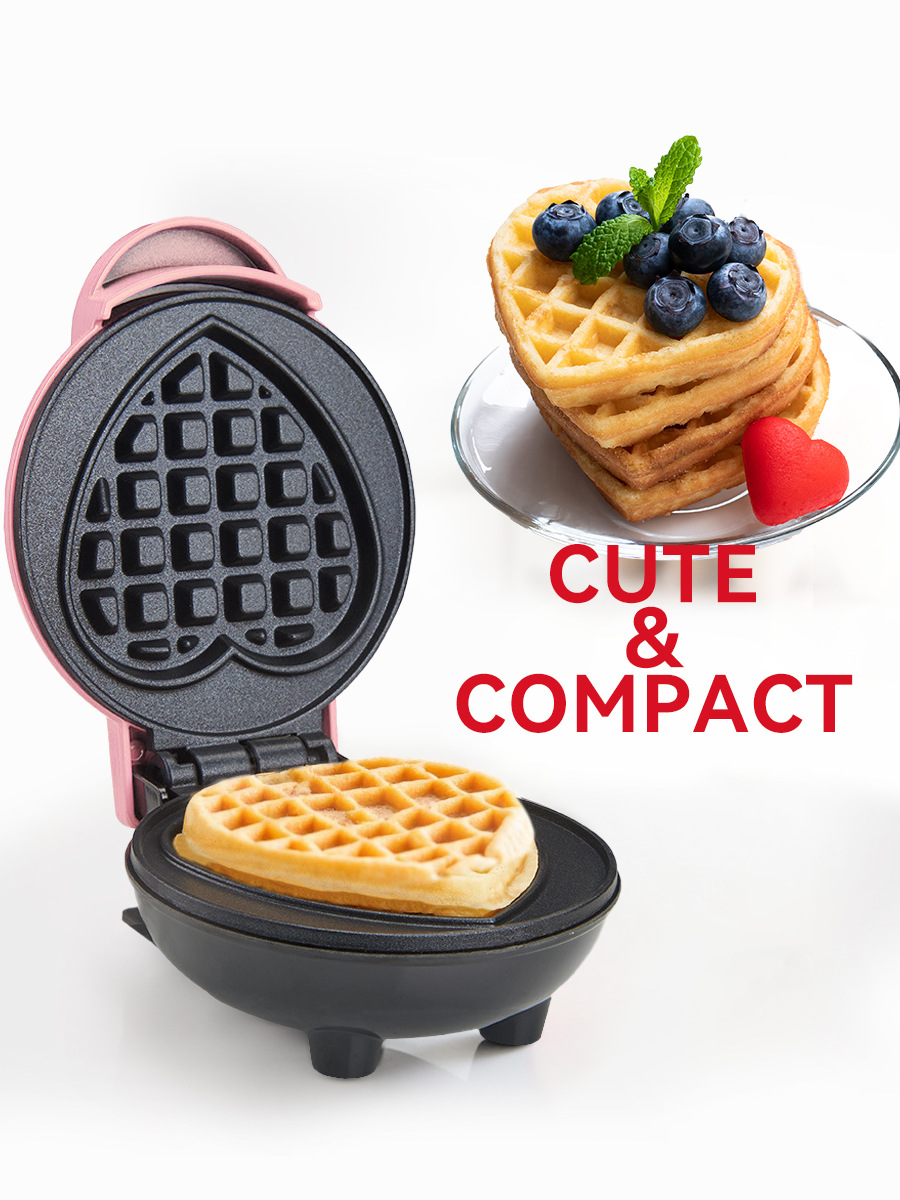 Mini Waffle Maker Machine - Mini Macchina per Waffle Elettrica, Elettrodomestico
