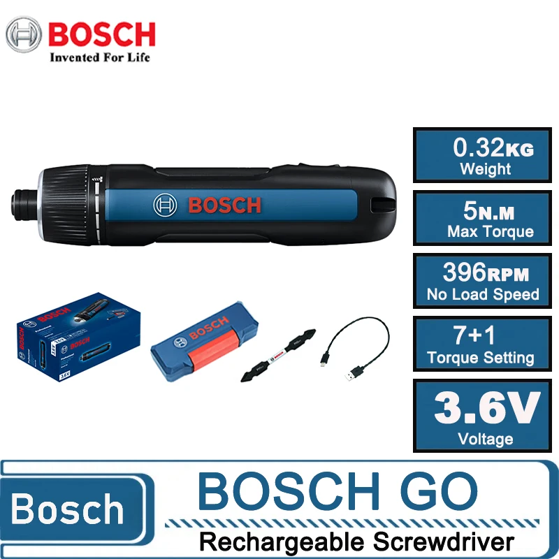 Home Appliances - Cacciavite Elettrico Senza Fili Bosch GO