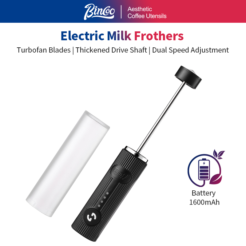Electric Milk Frother Handheld - BINCOO Montalatte Elettrico USB Ricaricabile 2
