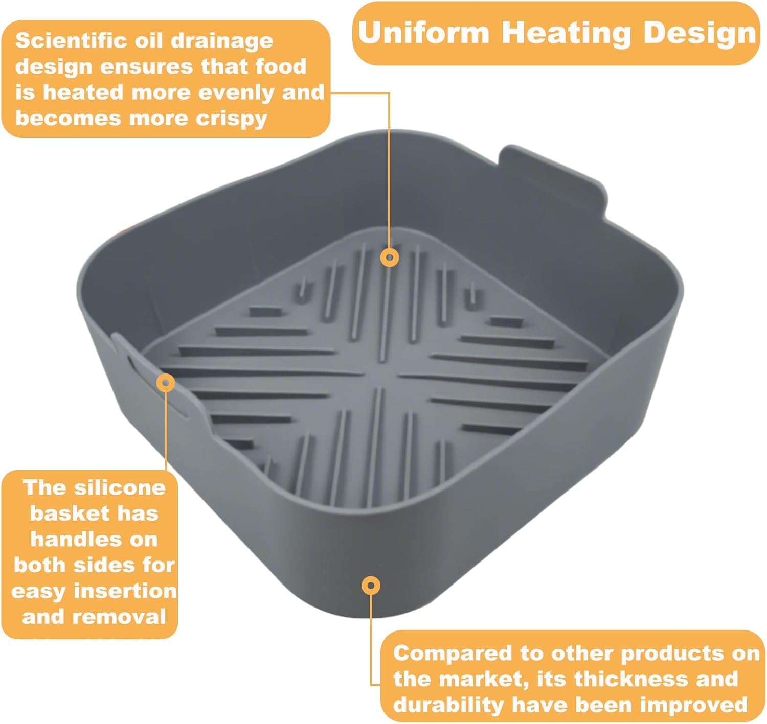 Fodere in silicone per friggit - Air Fryer Silicone Pot Liner recensione e prezzo