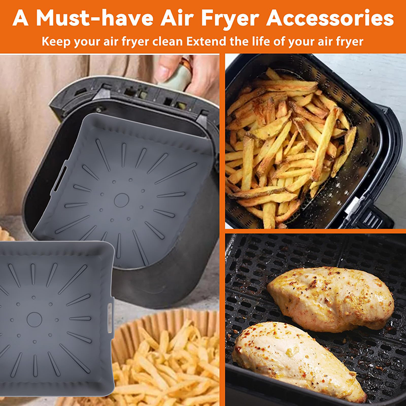 Stampi quadrati per friggitric - Air Fryer Silicone Pot Liner recensione e prezzo