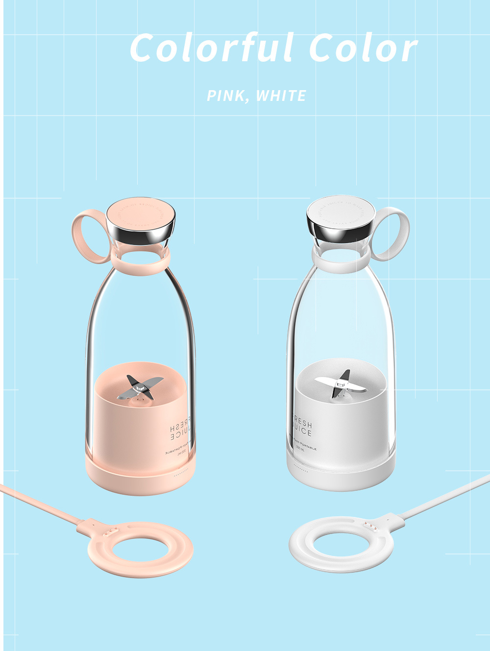 Caricatore USB per frullatore  - Portable Blender Usb Rechargeable recensione e prezzo