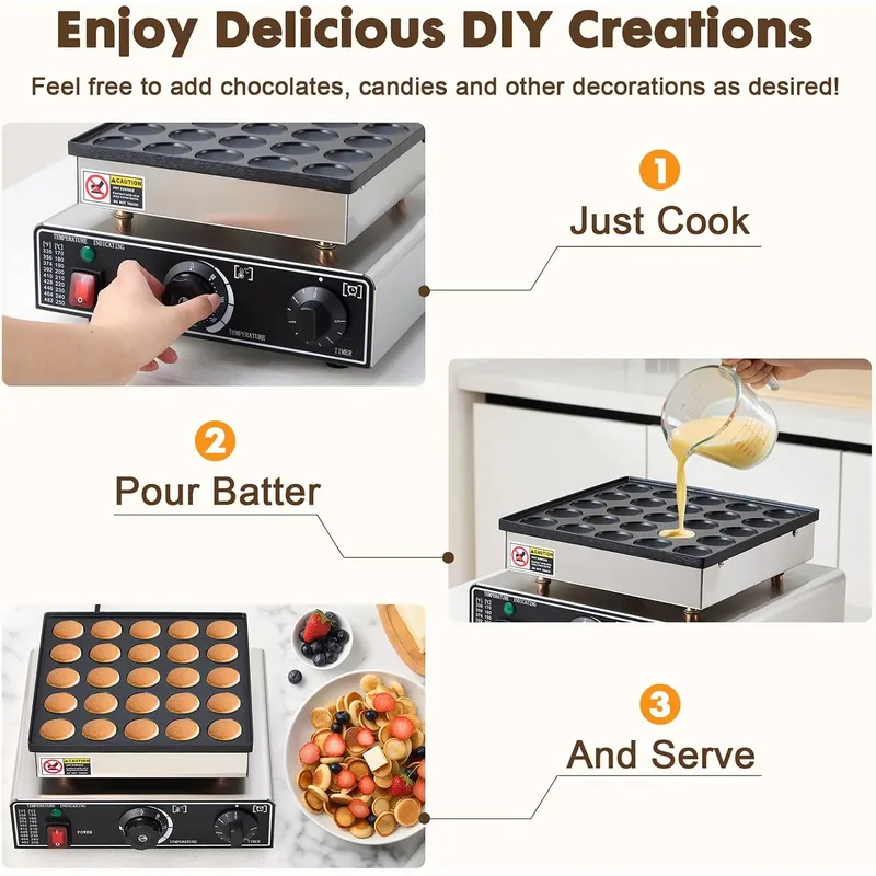 Mini Macchina per Pancake Comm - Mini Waffle Maker Machine recensione e prezzo