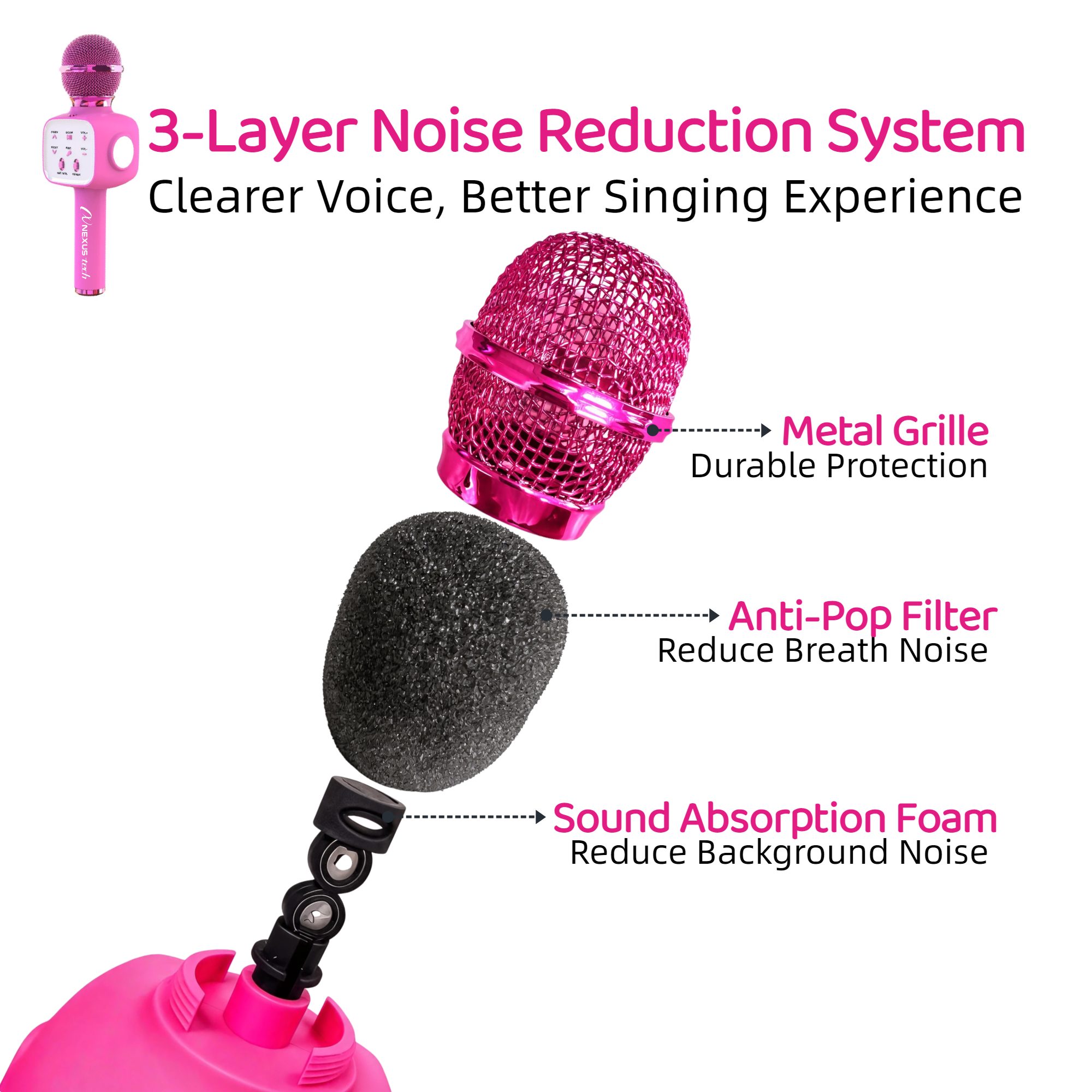 Microfono Karaoke Wireless Blu - Home Appliances recensione e prezzo