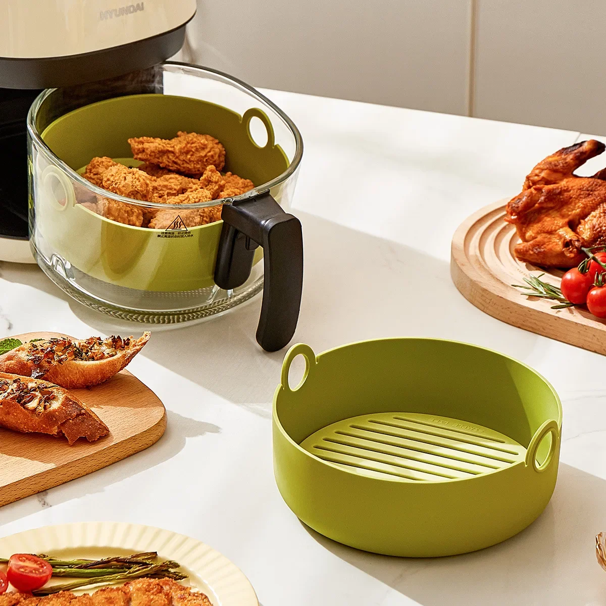 Fodere per friggitrice ad aria - Air Fryer Silicone Pot Liner recensione e prezzo